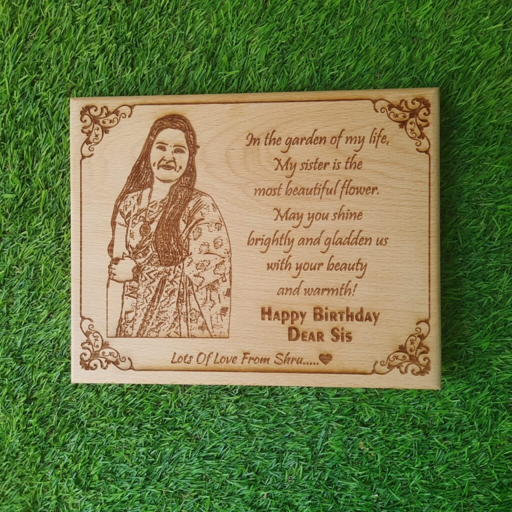 Wooden Engraved Plaque