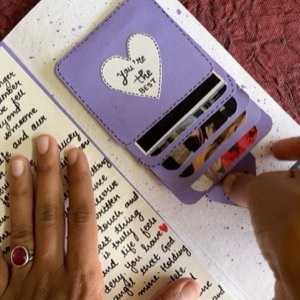 Lavender Waterfall Card