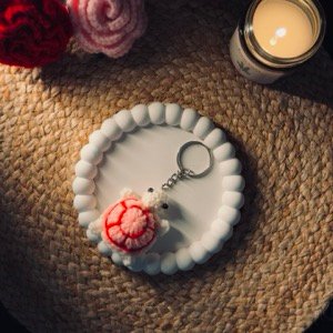 Turtle Crochet Keychain