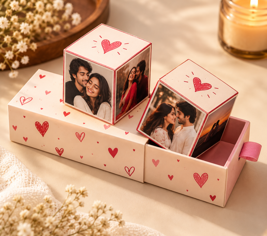 POP up cube box of 2 cubes
